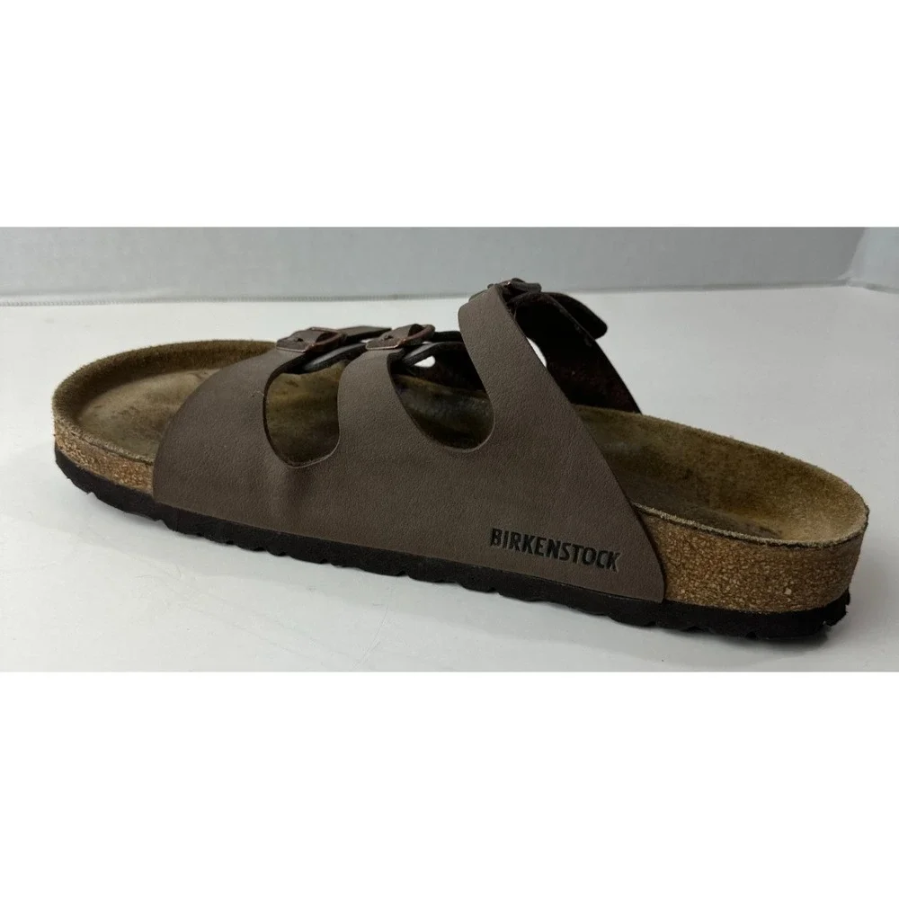 Birkenstock Florida 3 Strap Soft Footbed Sandals Brown Women's Size 40 US 9 M7 - Picture 6 of 16